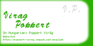 virag poppert business card
